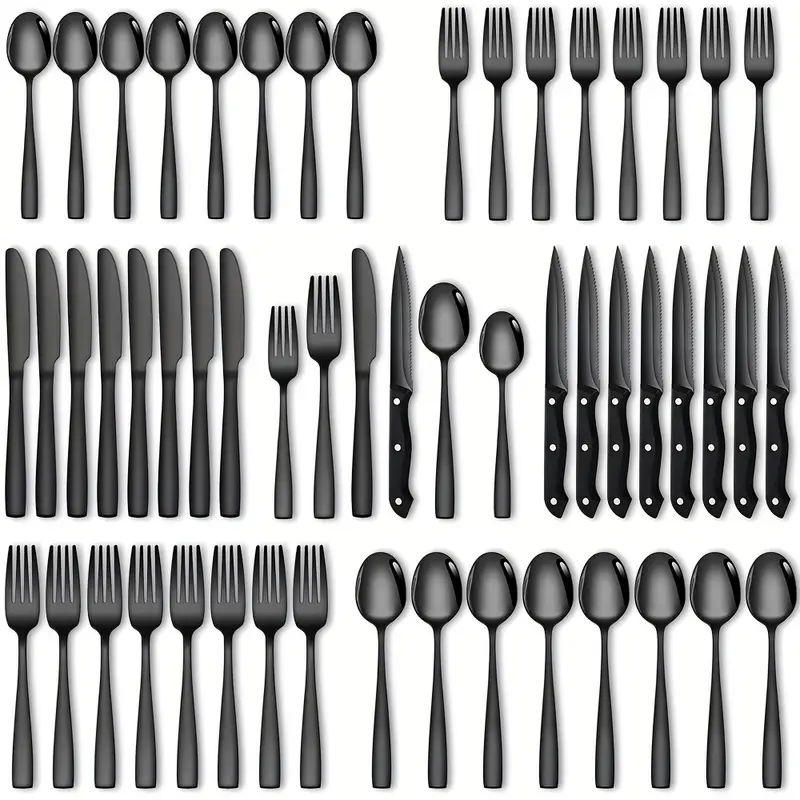 48pcs Stainless Steel Flatware Set