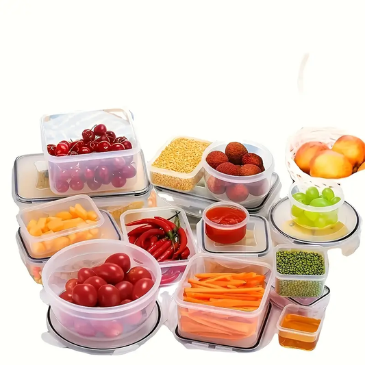 48pcs Food Storage Container Set, Fresh-Keeping Boxes