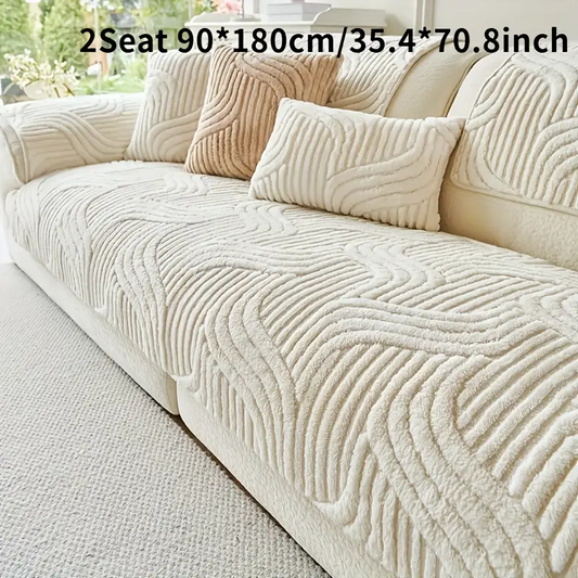 Luxurious Plush Non-Slip Sofa Mat - Pet-Resistant, Breathable Chenille Fabric, Modern Vintage Design for Living Room, Bedroom, Office Decor, Machine Washable, Multiple Sizes Available, Sofa Mat for Living Room,